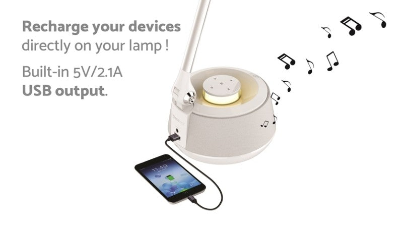 Lexibook stolní lampa LED s bluetooth reproduktorem