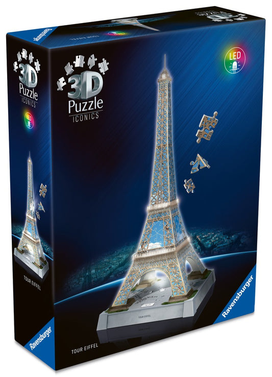 Puzzle 3D Iconics: Eiffelova věž Noční edice