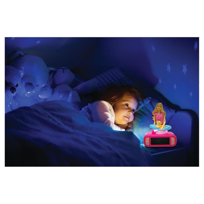 Lexibook Budík s nočním světlem 3D Barbie