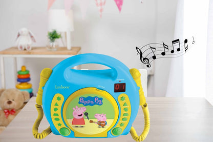 Lexibook CD přehrávač Prasátko Peppa se 2 mikrofony