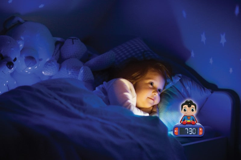 Lexibook budík Superman se svítící figurkou