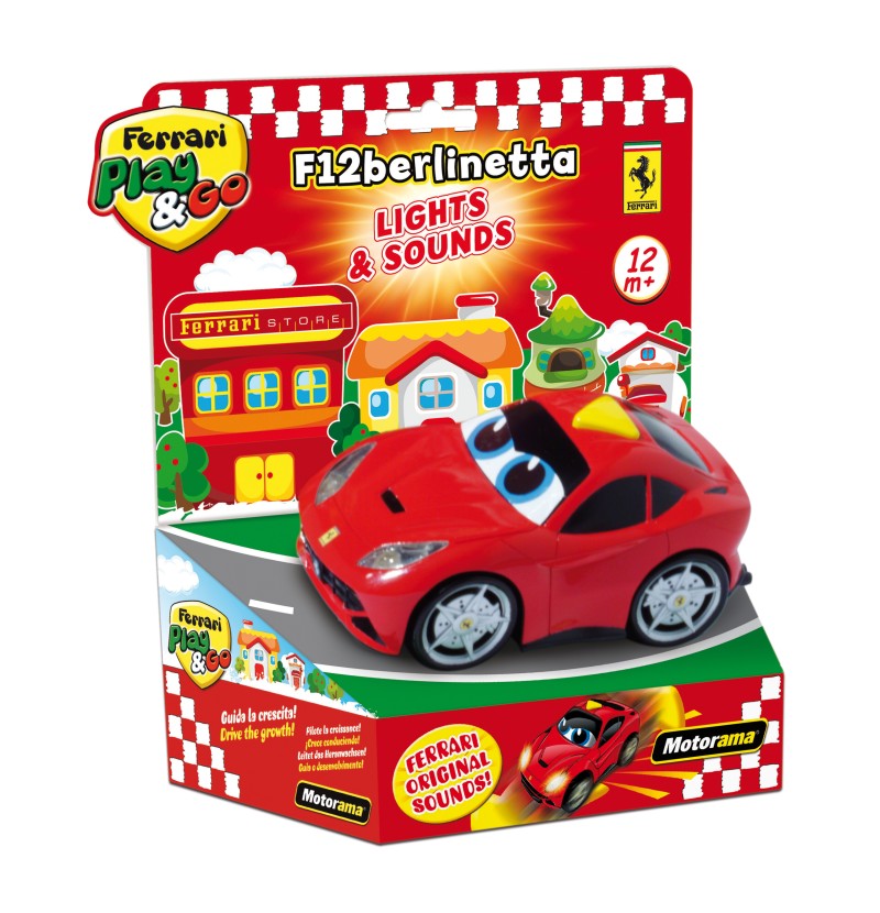 Ferrari Berlinetta auto se zvukem a světlem Červená