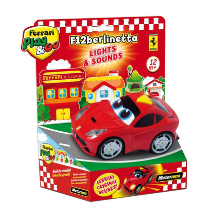 Ferrari Berlinetta auto se zvukem a světlem Červená