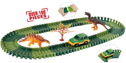 Variabilní dráha s dinosaury 100 dílů