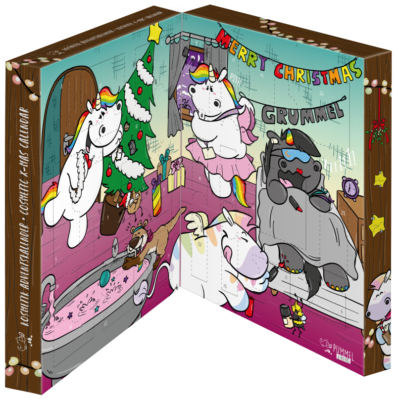 Adventní kosmetický kalendář Jednorožec a přátelé