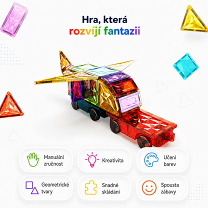 Geomag Magnetic Tiles Auta