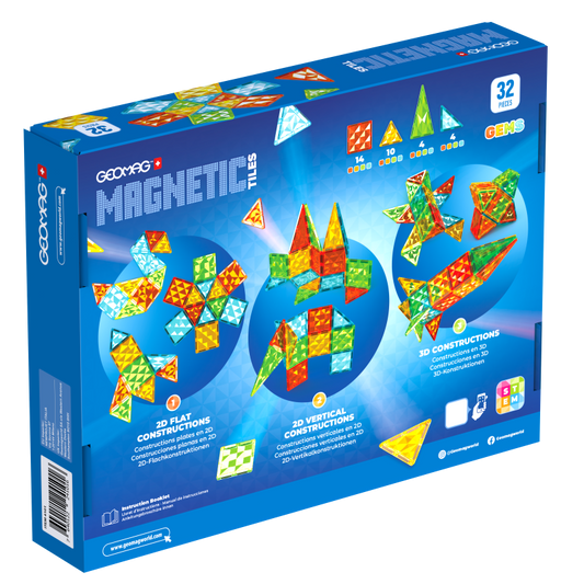 Geomag Magnetic Tiles 32 dílků