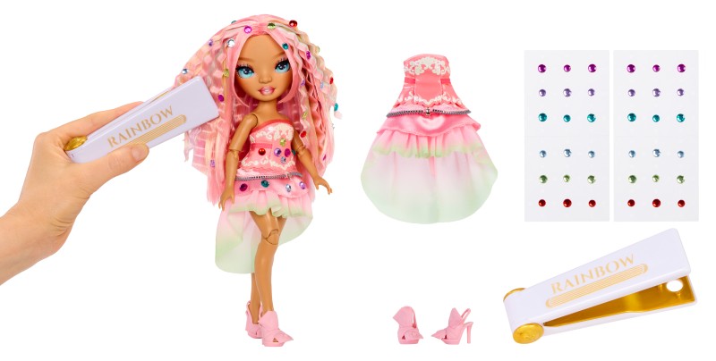 Rainbow High Be Dazzling Fashion panenka - Adeline Rose růžová