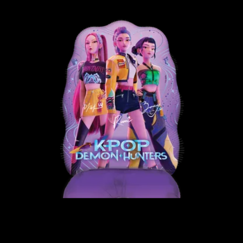 Balónek fóliový K-Pop Demon Hunters stojící supersize