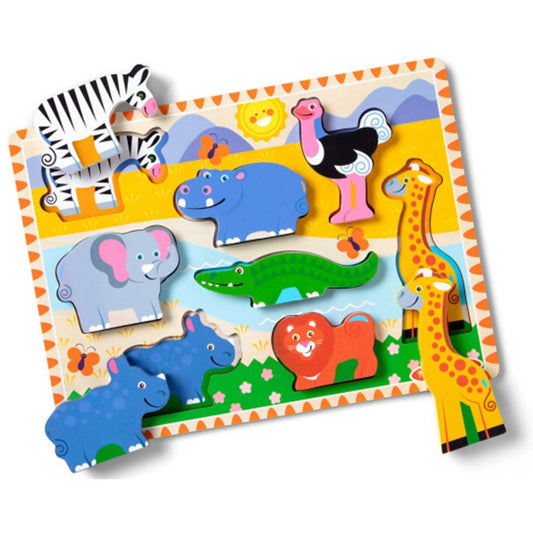Melissa & Doug dřevěné puzzle různé druhy