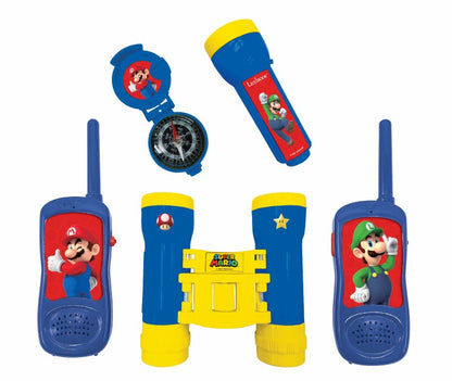 Lexibook Super Mario set vysílačky, dalekohled, baterka, kompas