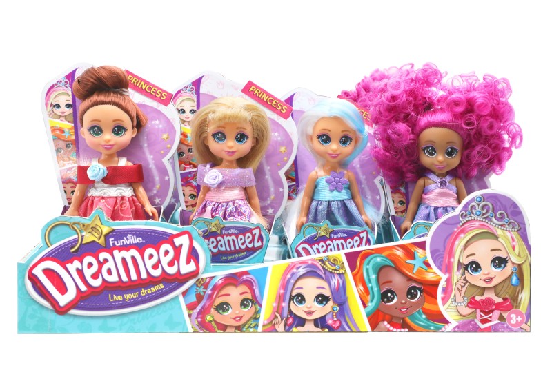 Dreameez mini princezna v kornoutku černé vlásky