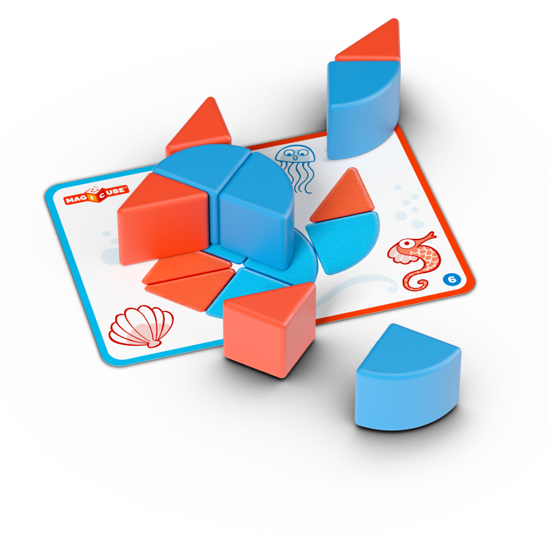 Geomag Magicube Blocks&Cards 16 dílků