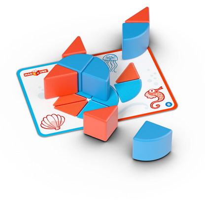 Geomag Magicube Blocks&Cards 16 dílků
