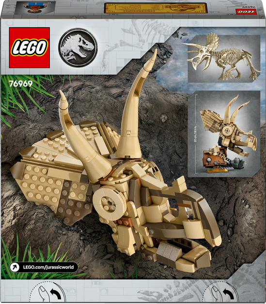 LEGO® Jurassic World 76969 Dinosauří fosilie: Lebka triceratopse