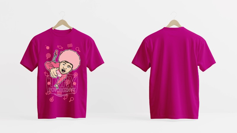 Tary Povoroznyk Tričko cukrová vata růžová