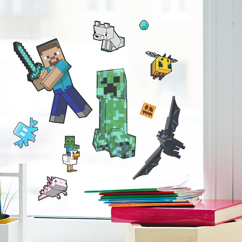 Minecraft samolepky na sklo