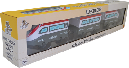 BABU vláčky - Elektrický osobní vláček - set 3 ks
