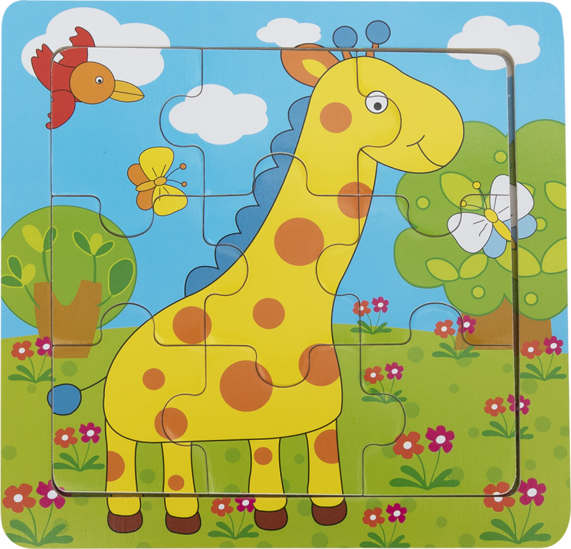 BABU - Edukativní puzzle - Žirafa