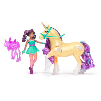 Unicorn Academy Ava a jednorožec Leaf svítící obrázek
