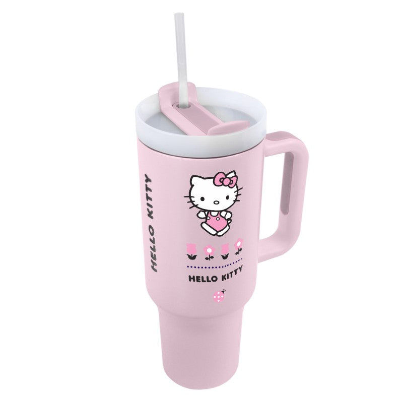 Hello Kitty cestovní hrnek s brčkem