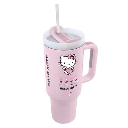 Hello Kitty cestovní hrnek s brčkem