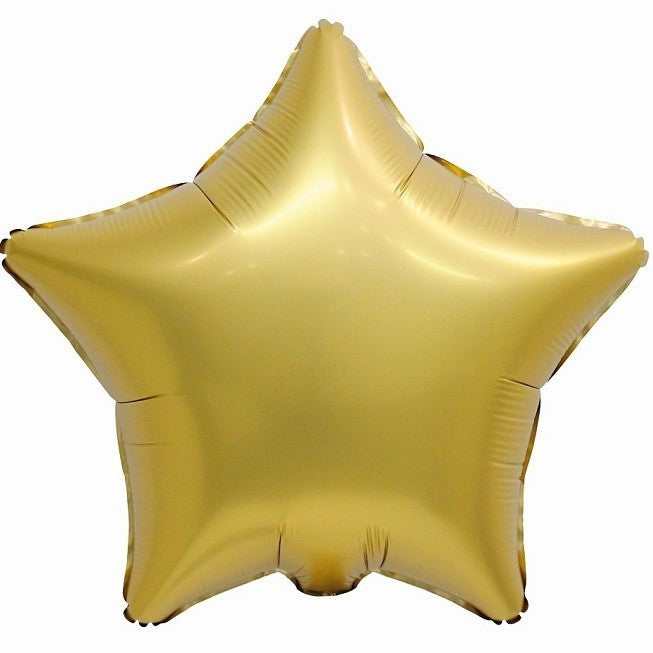 Balónek foliový matná antická zlatá hvězda 48cm