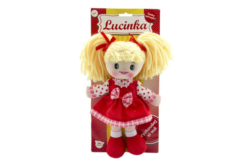 Panenka Lucinka hadrová plyš 30 cm
