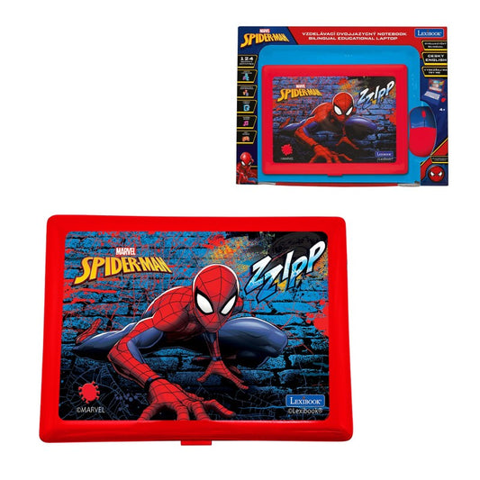 Lexibook česko-anglický vzdělávací notebook Spiderman 124 aktivit