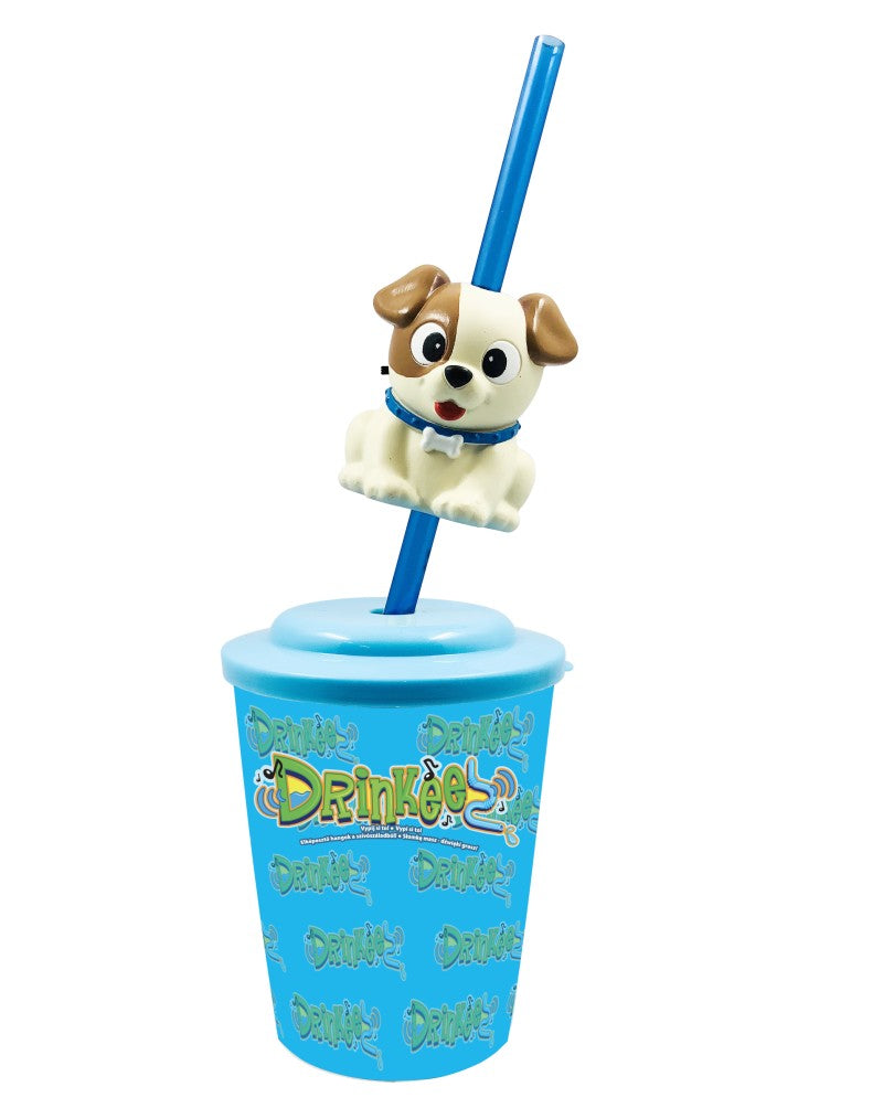 Drinkeez - kelímek s brčkem kočička černá