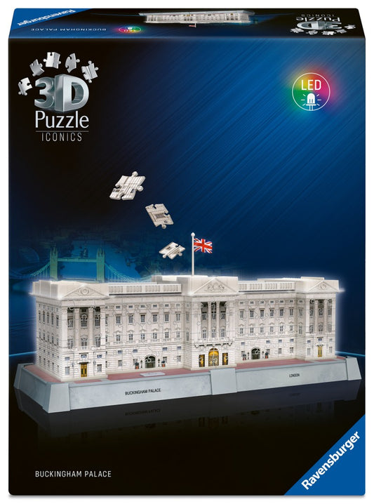 Puzzle 3D Iconics: Buckinghamský palác Noční edice