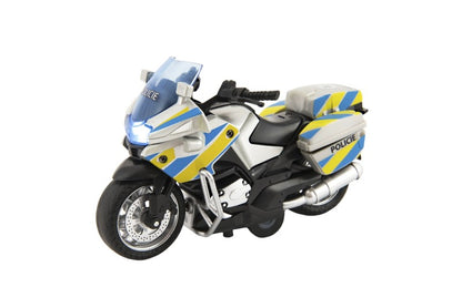 Motorka policejní 12 cm pull back