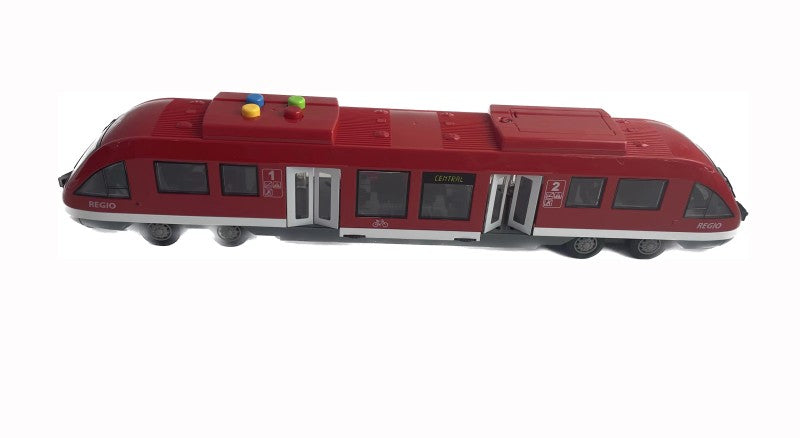 Metro se světelným efektem červené
