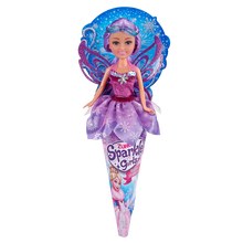 Princezna zimní Sparkle Girlz v kornoutku tyrkysová