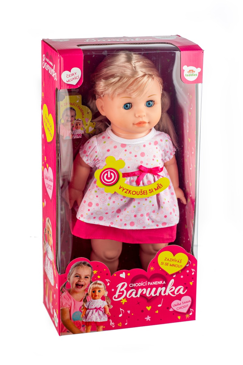 Panenka Barunka chodící a česky zpívající 42 cm