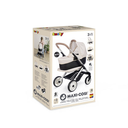 Kombinovaný kočárek Maxi Cosi pro panenky béžový