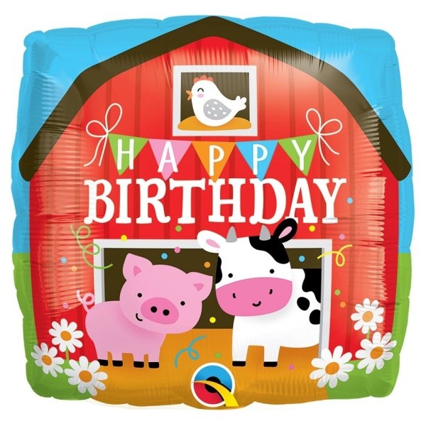 Balónek foliový Happy Birthday Statek 46 cm