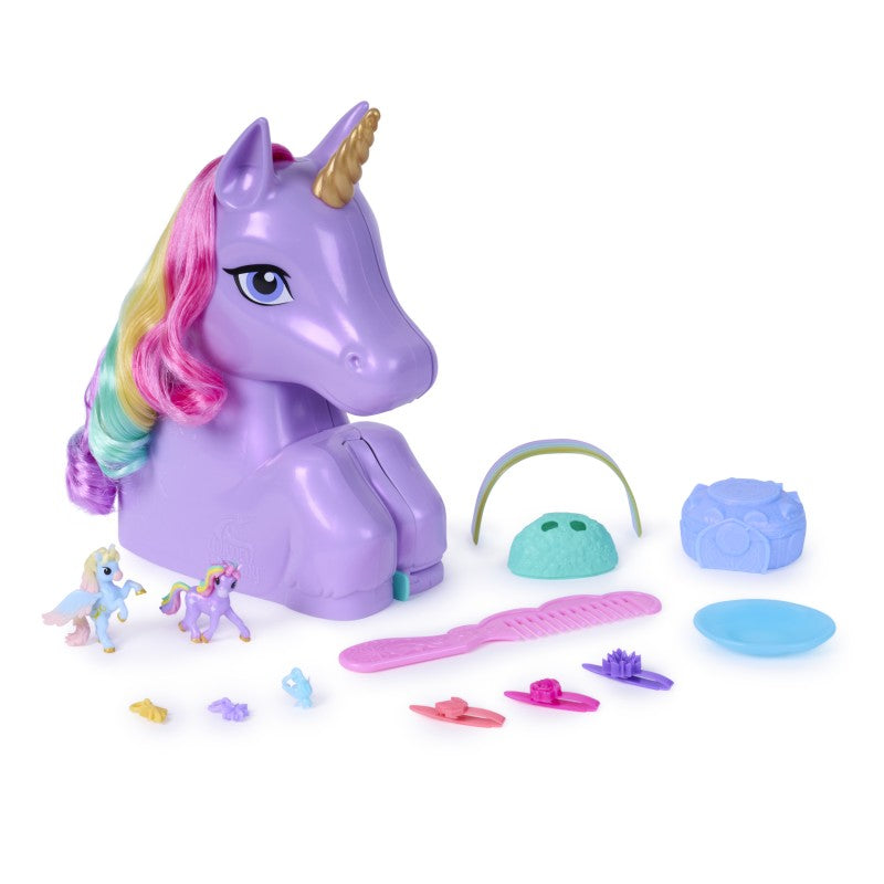 Unicorn academy česací hlava rozložitelná na hrací set