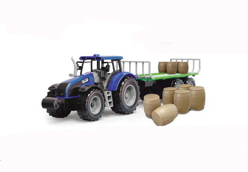 Traktor na setrvačník červený