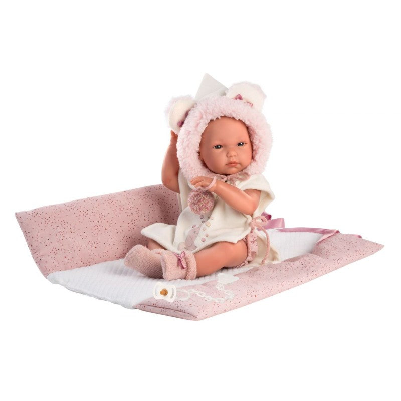 Llorens 63544 NEW BORN HOLČIČKA - realistická pane bez oblečku navíc