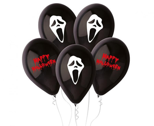 Balónky latexové Strašidelný Halloween 30 cm 5 ks