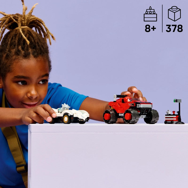 LEGO® 77118 Sonic the Hedgehog™Silver a jeho auto vs. Knuckles a jeho monster truck