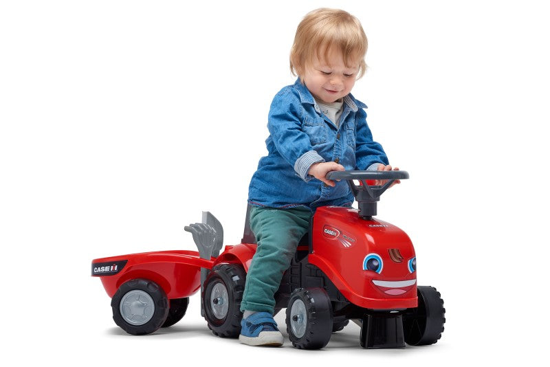 Odstrkovadlo - traktor Case IH Ride - on červený s volantem
