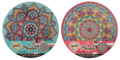 Diamantové malování mandala zelená