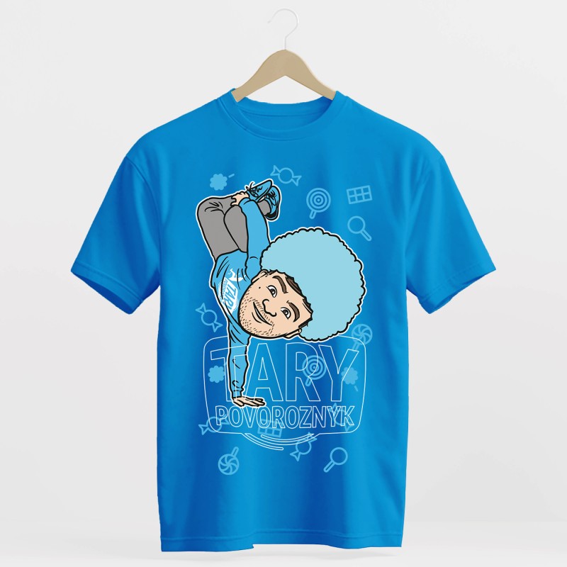 Tary Povoroznyk Tričko cukrová vata modrá