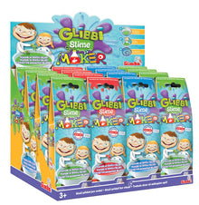 Prášek Glibbi Slime Maker sliz, 3 druhy, DP16 červený