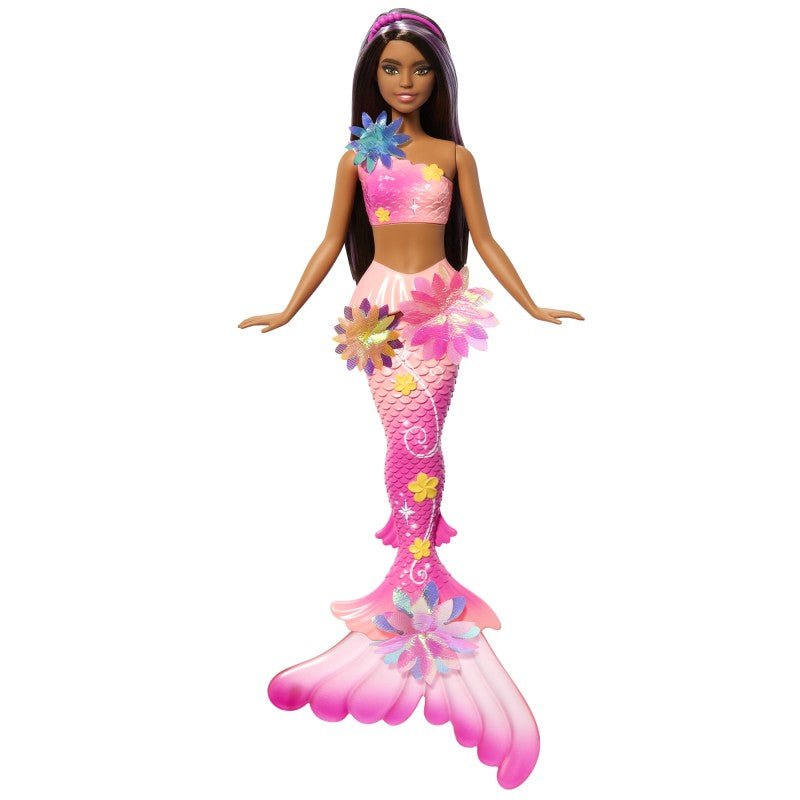 Barbie kouzelná květinová mořská panna - tmavovláska