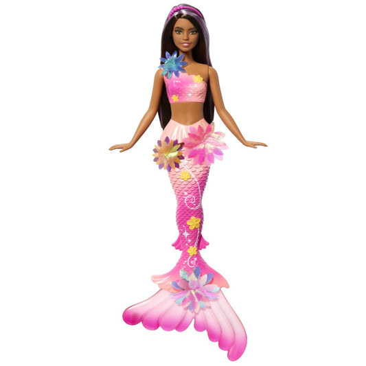 Barbie kouzelná květinová mořská panna - tmavovláska