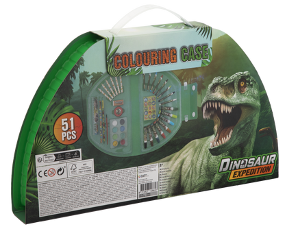Malovací kufřík půlkruhový  Dino