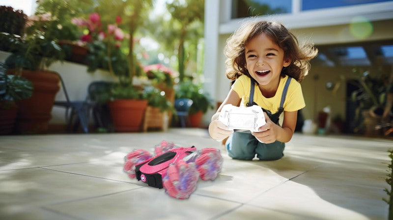 Lexibook růžové kaskadérské auto Crosslander 360°+